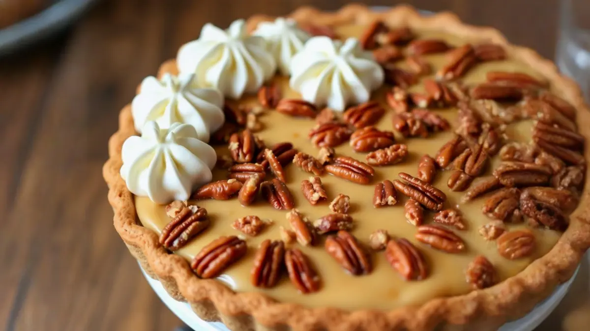 Caramel Pecan Delight Pie