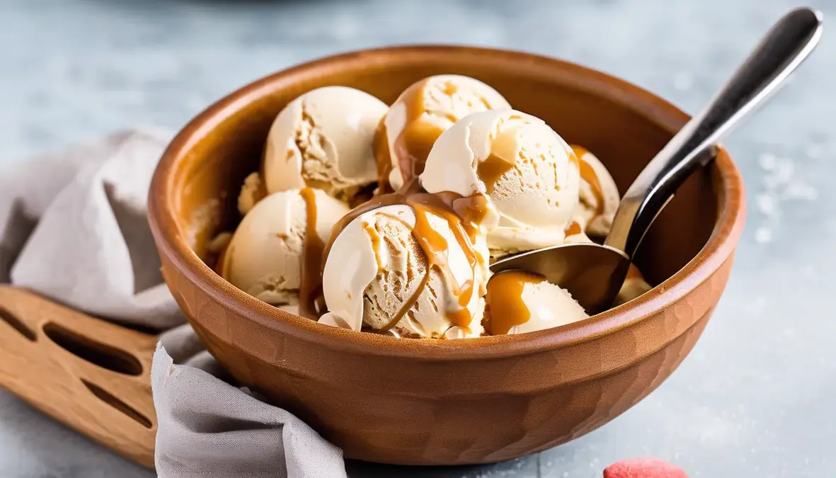 Homemade Salted Caramel Ice Cream