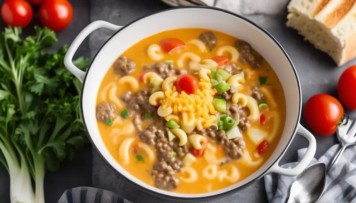 Macaroni Cheeseburger Soup (1)