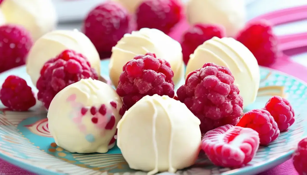 White Chocolate Raspberry Cheesecake Balls (1)