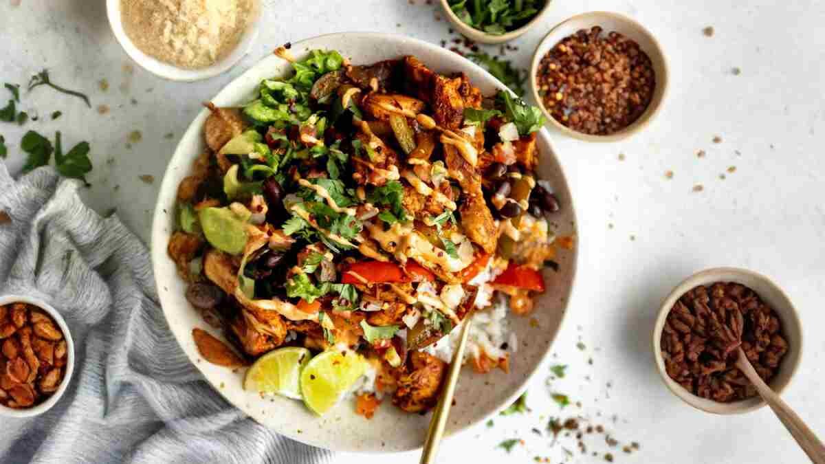 Chicken Fajita Rice Bowl