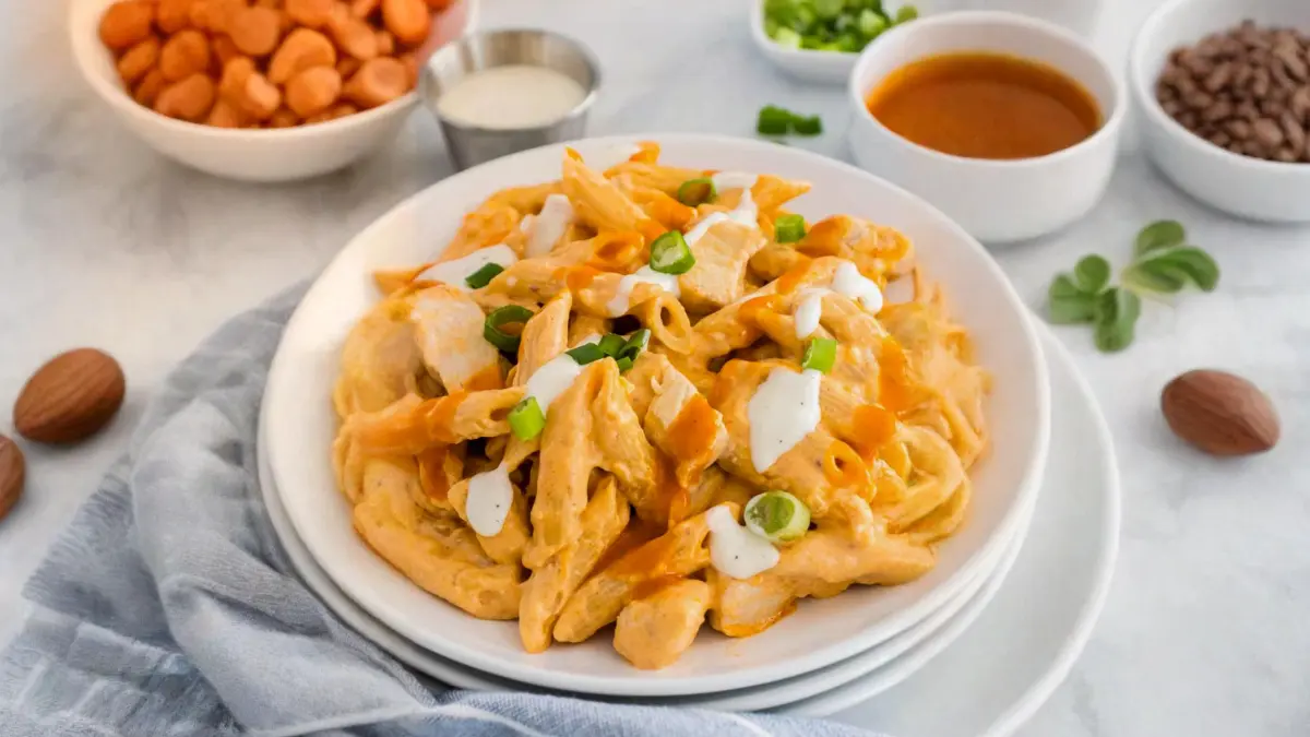 Creamy Buffalo Chicken Pasta